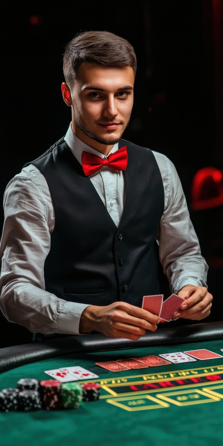 Meja live dealer roulette dan blackjack lauma dengan multi-kamera